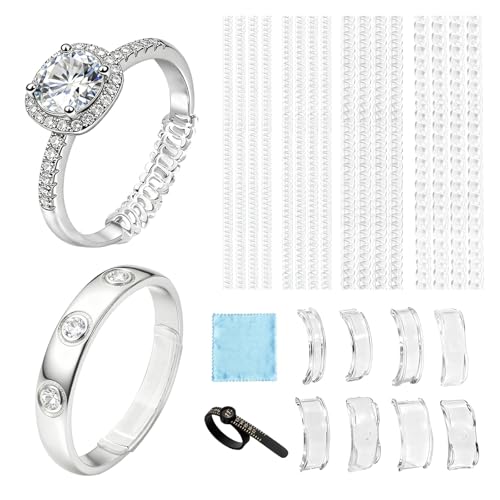 Ring Sizers for Loose Rings, Invisible Silicone Adjuster All Ring Widths