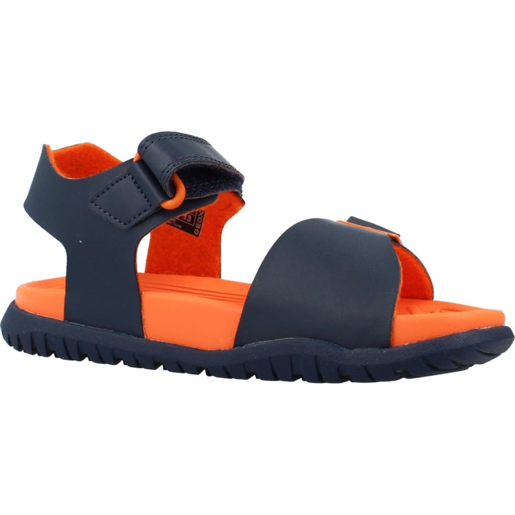 Geox J Sandal Fusbetto Bo, Sandalia, Azul Marino, 36 EU