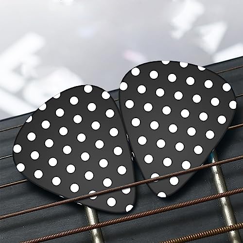 Lot de 12 médiators tendance et durables avec motif à pois blancs dans une boîte pour ukulélé guitare électrique basse - Les Beatles, Paul McCartney, John Lennon, RIngo Starr, George Harrison Lot de 12 médiators tendance et durables avec motif à pois blancs dans une boîte pour ukulélé guitare électrique basse – Image 8
