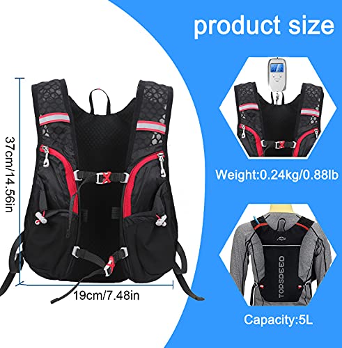 Image of INOXTO Hydration Vest Backpack, Lightweight Running Water Vest With 1.5L Bladder Bag for Hiking, Trail Running, Cycling, Marathon - Daypack for Women Men