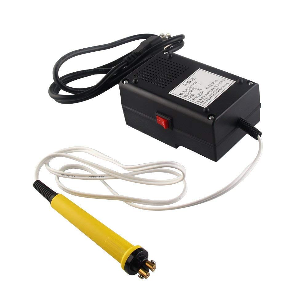 Kit de quemado de madera de 25 W, máquina de pirografía, quemador de madera, kit de calefacción hueco, herramienta para proyectos de combustión de madera, 8 puntas de pirografía 220 V, enchufe