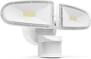 JJC 3700LM 32W LED Security Lights Motion Sensor Flood Light, LED Motion Sensor Outdoor Lights Fixture, Waterproof IP65,5700K Super Bright Motion Detector Lights for Garage, Porch, Backyard