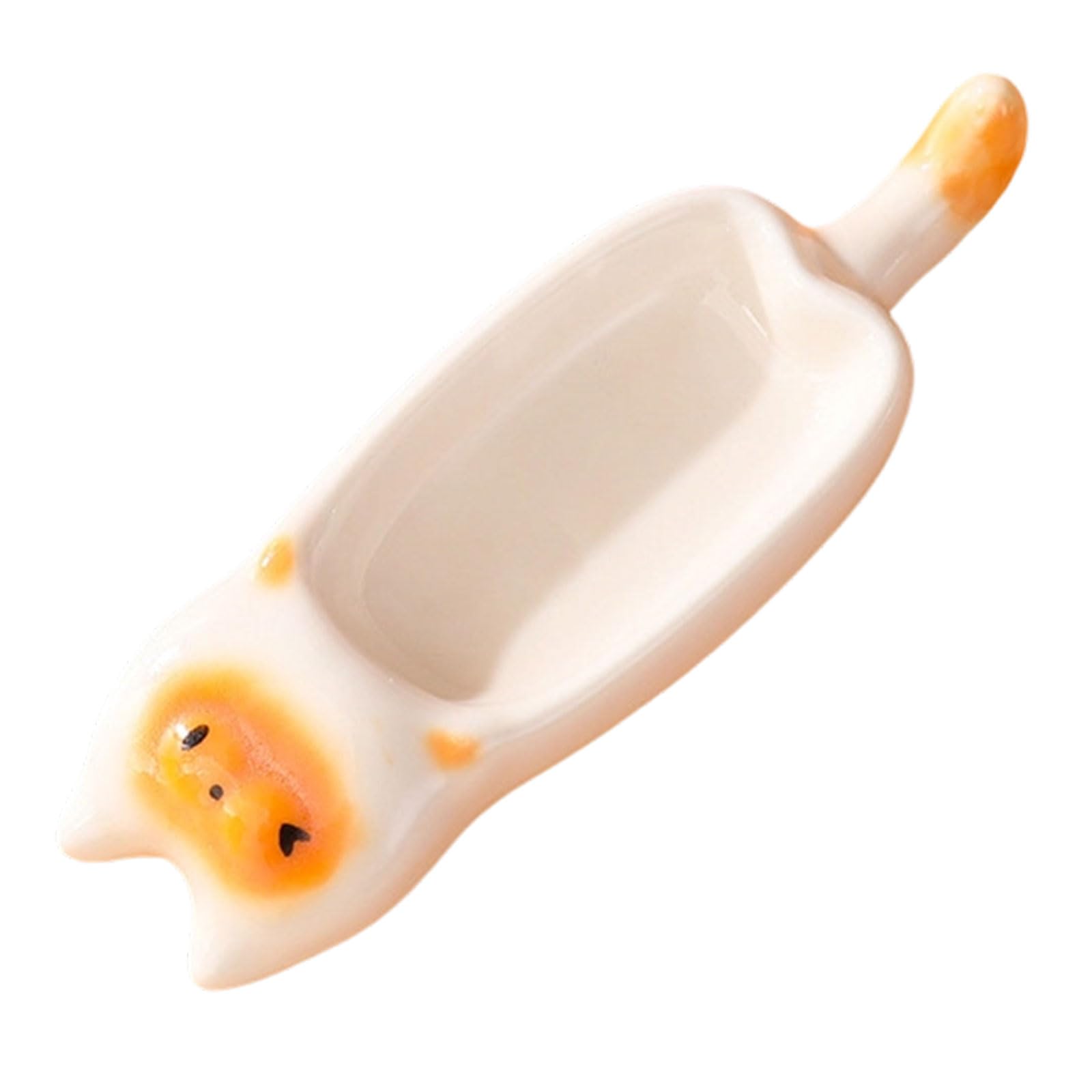 Kaeltsyn Cats Themed Dishes Great As Chopstick Stand or Snacks Plate for Cats Lover Ceramics Dishes