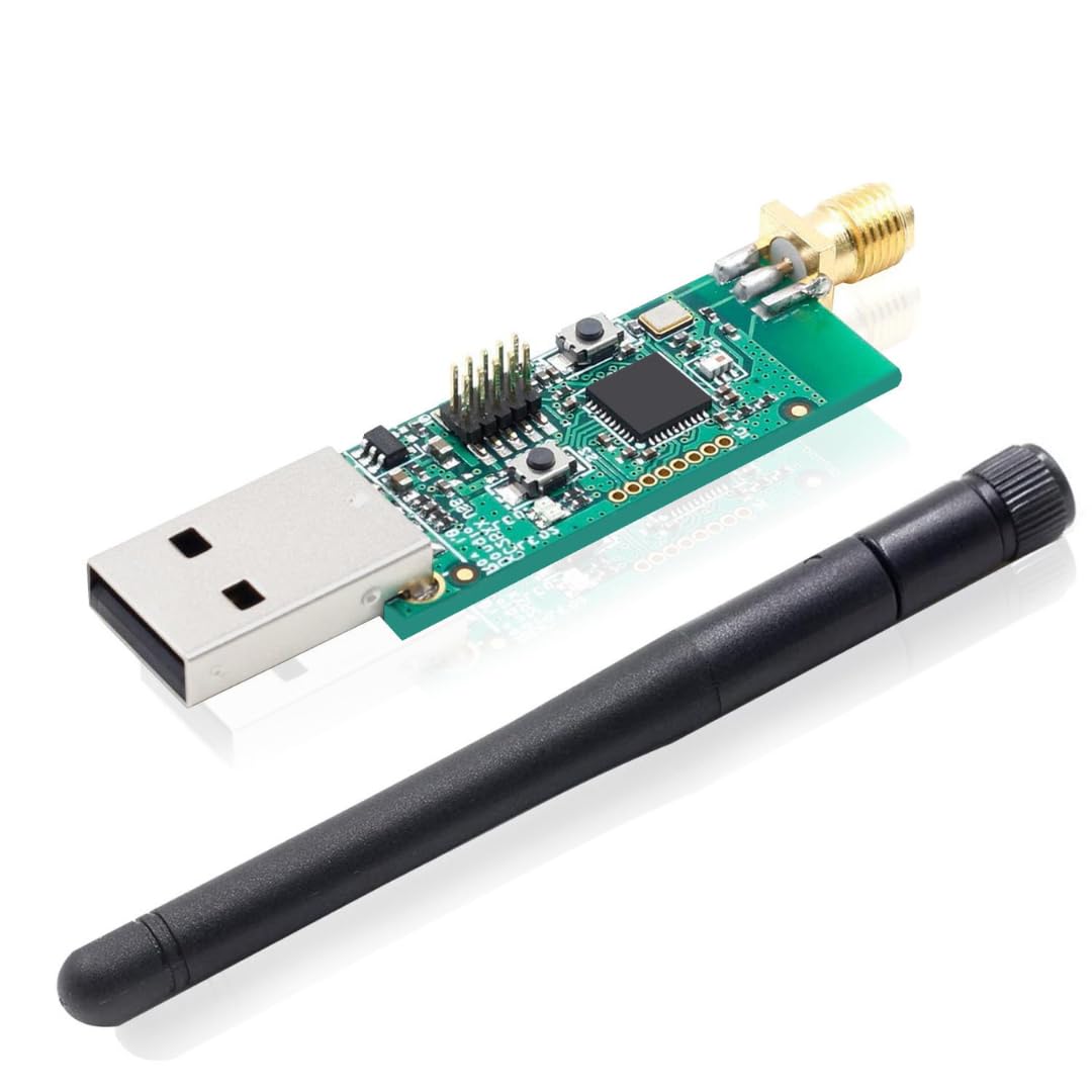 JIOTTY JIOTTY CC2531 USB Stick with Antenna and Case, Compatible with zigbee2mqtt | New Firmware | Home Assistant | ioBroker | openHAB