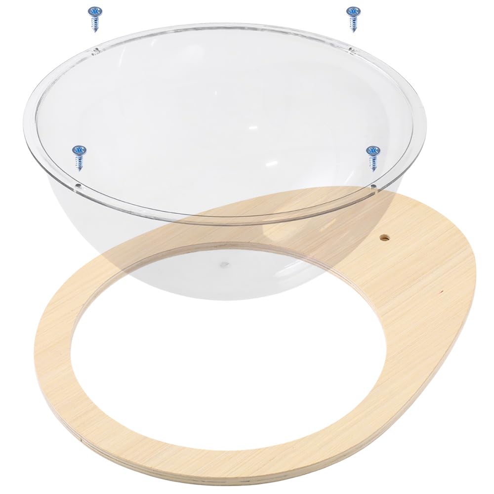 Glaskuppelnest für Katzen-Sitzstange, 30 cm, Katzen-Wandmöbel, Wandregale, transparent, Katzenbett für Indoor-Katzen