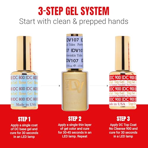 DND Gel Polish Set Coquette Collection UV/LED 0.5 Fl Oz miniatura 5