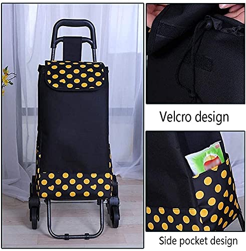 Trolley 6 Räder Multifunktionaler Gepäckwagen Klappbar Stow Away Design Festival Einkaufstrolley Tasche Treppe… – Bild 3