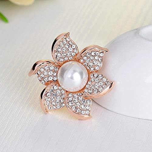 Fiore Partito Spilla Di Strass Spille Gioiello Spiedo Delle Donne (più - Foto 2