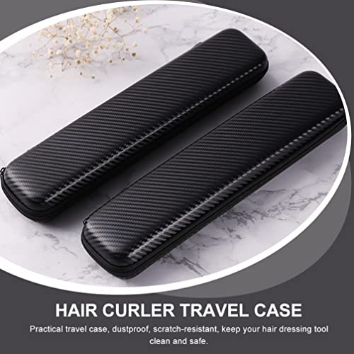 Bolso de almacenamiento para planchas y rizadores de pelo SaditY, 2 piezas, para viaje al aire libre, funda protectora de EVA para plancha, secador y rizador miniatura 7