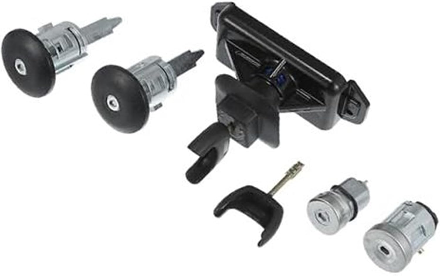 Ignition Lock Cylinder W/Keys No.6C1Av22050Xb Transit Mk7 2006-2011 Metal Silver Tone1Set Car Ignition Switch Lock