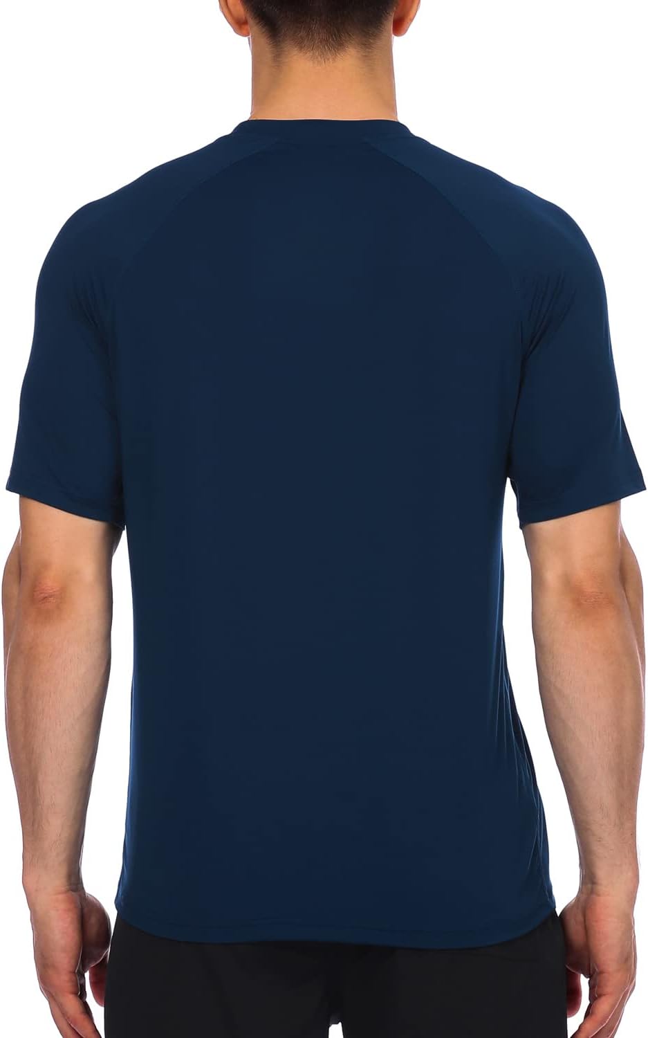 HODOSPORTS Men's Swim Shirt Quick Dry Short Sleeve UPF 50+ Rash Guard Sun Protection - Image 3