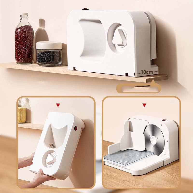 Cortadora eléctrica plegable para carne con grosor ajustable miniatura 7