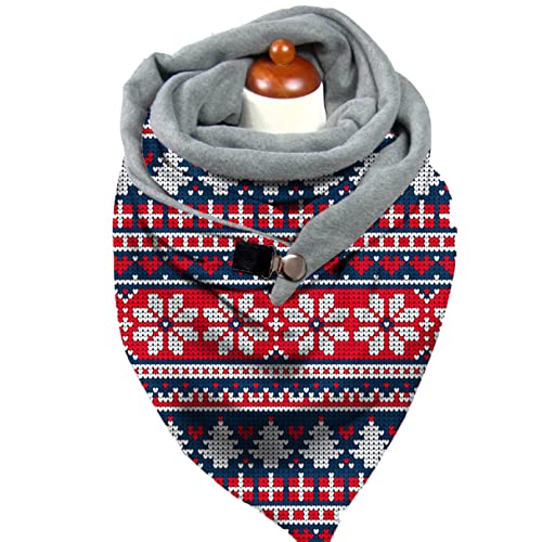 Châle décontracté pour femmes pour les fêtes de Noël à motif élan