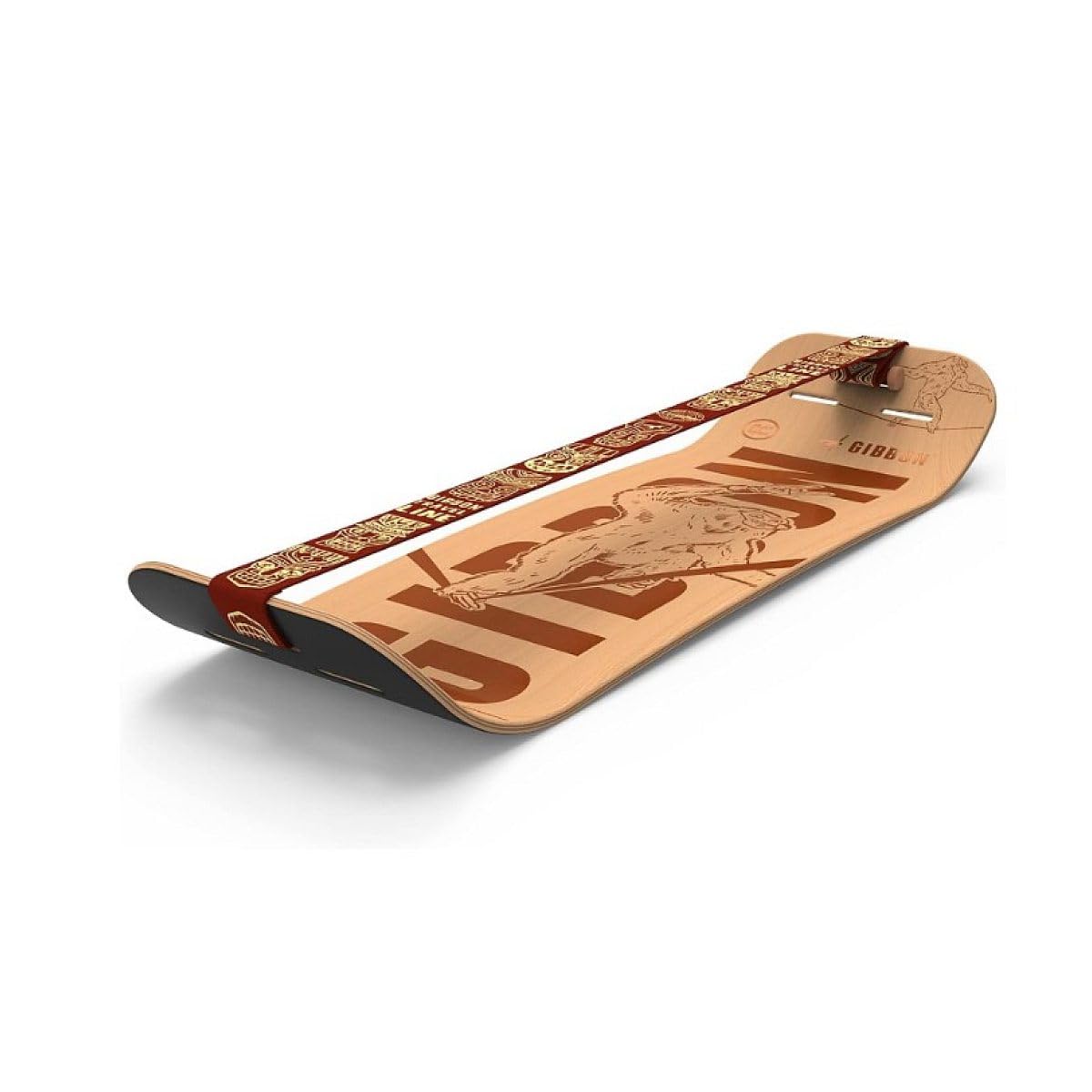 Gibbon GIBBON Roots Rocker Travel Board Set, Brown