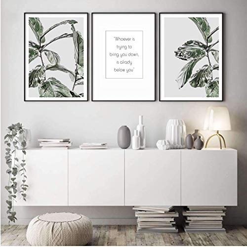 Images style lettre et feuilles pour rompre la monotonie des murs vides