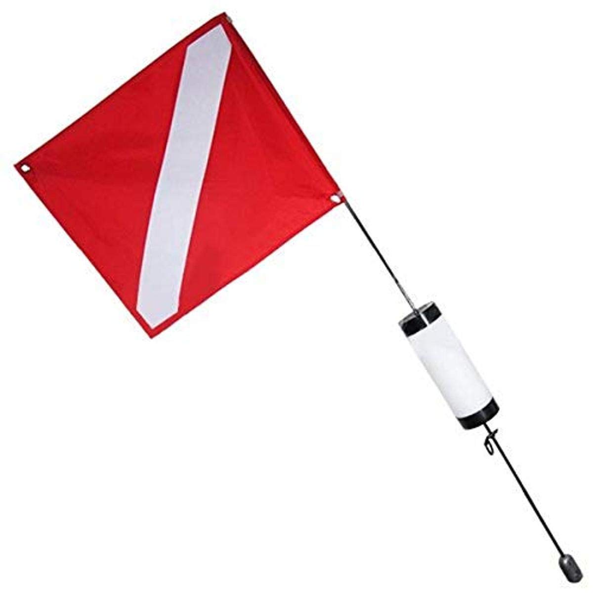 Scuba Choice Scuba Diving Spearfishing Free Dive Flag with Weight Float, 4', Medium