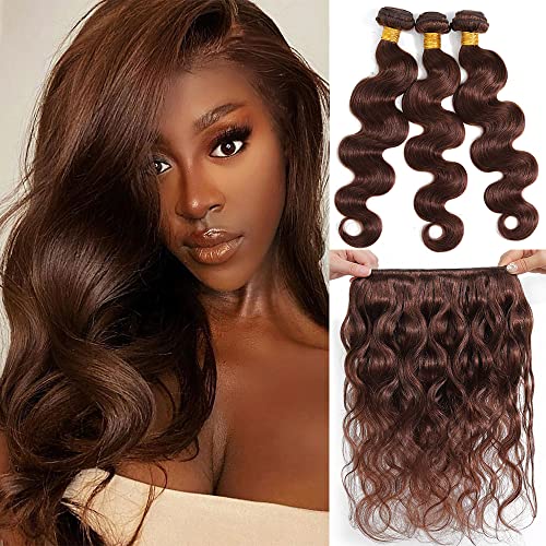Kapelli Hair 10A Human Hair Bundles Light Brown Brazilian Virgin Hair Body Wave (#4,12 14 16) Brazilian Human hair 100% Unprocessed Virgin Remy Hair Bundles Human Hair Weave Kapelli Hair 10A Human Hair Bundles Light Brown Brazilian Virgin Hair Body Wave (#4,12 14 16) Brazilian Human hair 100% Unprocessed Virgin Remy Hair Bundles Human Hair Weave