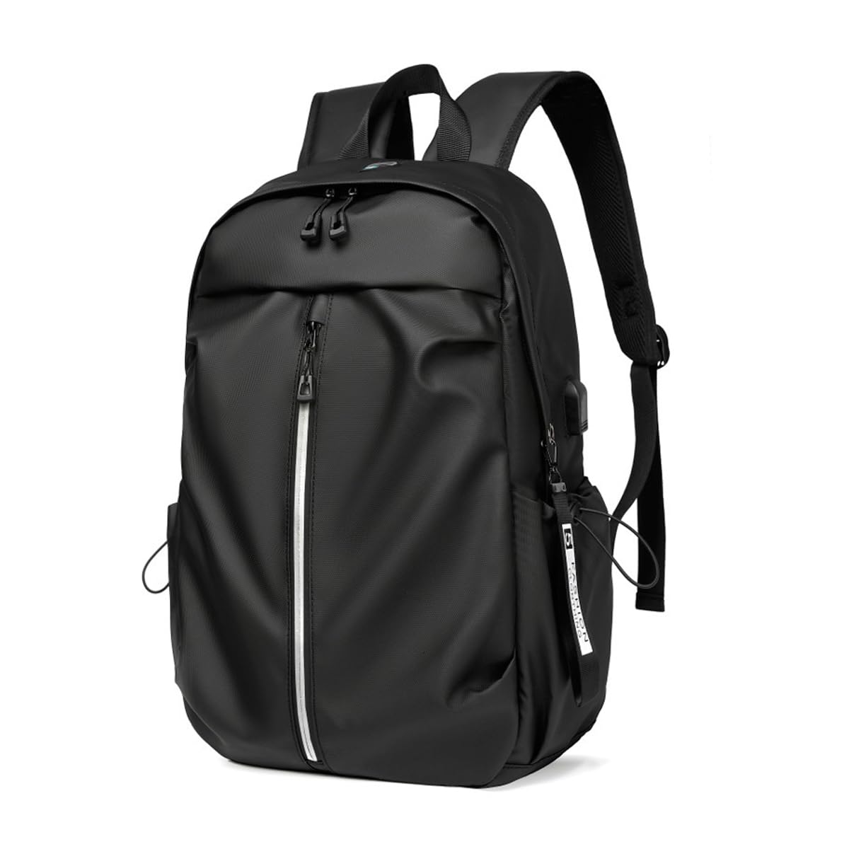 ELEPHANTBOAT® 15.6'' Waterproof Laptop Backpack for Men, Durable Nylon School Bag, Ergonomic Work Daypack, Padded Straps, Dual Zippers, Multi-Compartment Travel Backpack for College, Business,