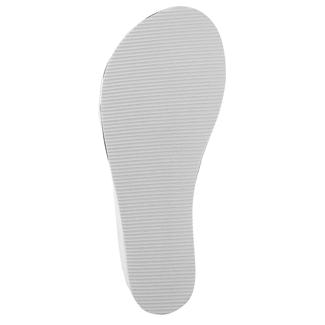 Juicy Couture Sandalias de plataforma de cuña: sandalias de playa suaves de alta moda, estilo tanga