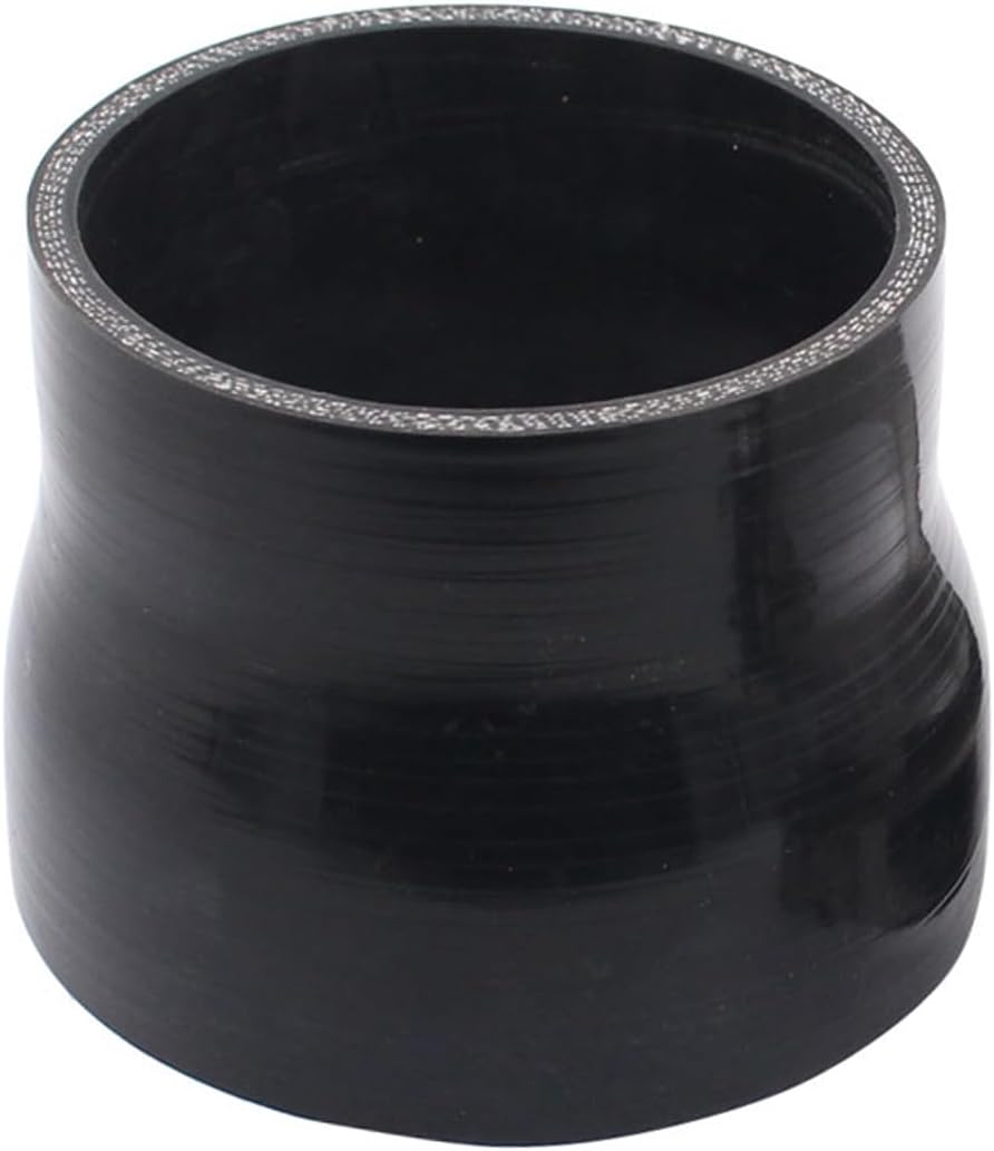 ApplianPar 3.5 Inch to 4 Inch Black Silicone Reducer Coupler Turbo Pipe with 2 T-Bolt Clamps