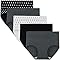 Damen Unterhosen Baumwolle 5er Pack - Hohe Taille Spurlos Sport Slips