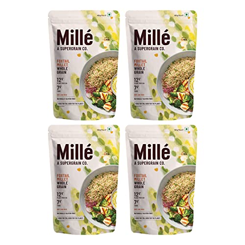 Mille Foxtail Millet Whole Grain | Kangani | Gluten Free | No Chemicals | High Plant Protein And Fibre | Millet Rice | Vegan | 100% Whole Grain | 1.8 Kg For Rs. 287