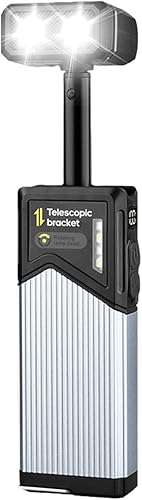 Linterna LED  Linternas recargables con imán  Construcción compacta con agarre magnético, iluminación multimodo y estructura de lámpara extensible