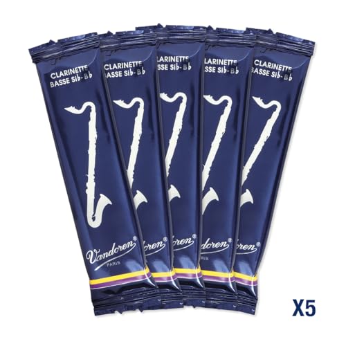 Image of Vandoren CR1235 Bass Clarinet Traditional Reeds Strength 3.5; Box of 5