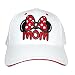 Disney Womens Minnie Mouse Mom Fan Baseball Hat, White