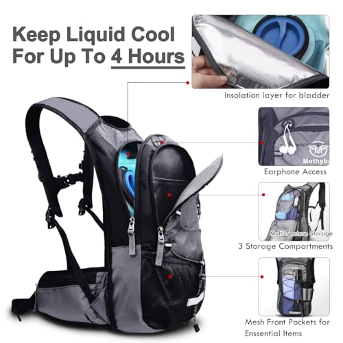 Insulated-Hydration-Backpack-Pack-with-3L-BPA-Free-Leak-Proof-Water-Bladder-Large-Storage-Lightweight-Hiking-Daypack-with-Waist-Pouches-Cooler-Layer-for-Running-Biking-Camping-Festival