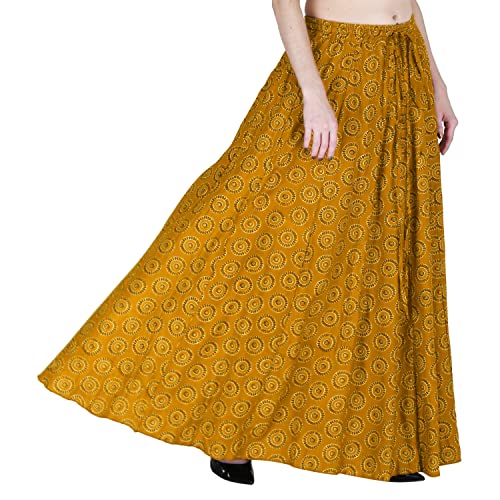 Image of Sttoffa Cotton Printed Women Wear Maxi Long Skirt 40 inch inch Full Length