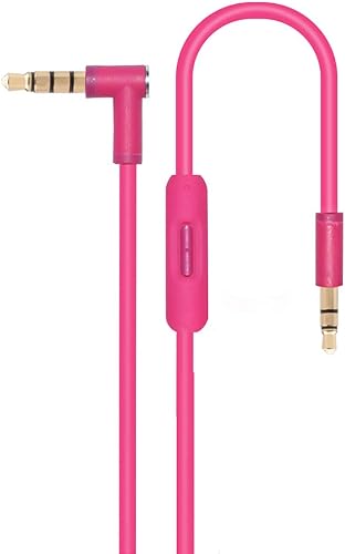 Cable de audio de repuesto con micrófono en línea y control compatible con Beats Solo Solo 2 Solo 3 Solo 4 Studio Studio 3 Pro Detox Wireless Mixr