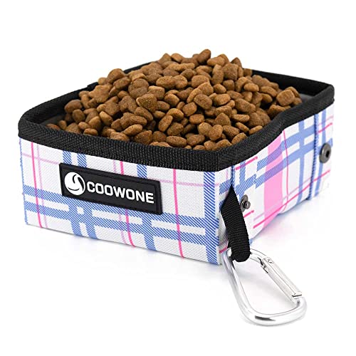 Collapsible Dog Bowls Travel Dog Bowl Attaches To Harness For Water And Food Container, No Spill Foldable Portable Dog Bowls For Small/Medium/Small Size Dog Walks Travel Car, 2 Pack #TOP1