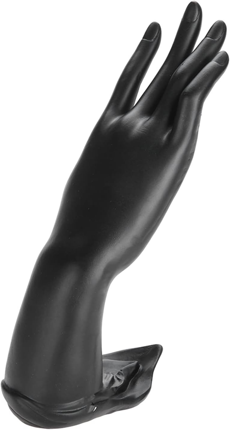 Focket Realistic Bracelet Display, Mannequin Hand, Ring Manikin Display, Resin for Jewelry displays(Resin Black)
