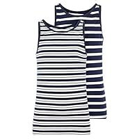 NAME IT Jungen Tanktops gestreift aus Bio-Baumwolle Dark Sapphire 86