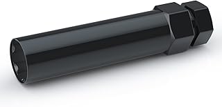 MIKKUPPA 6 Point Spline Lug Nuts Tuner Socket Key Tool - with 17mm Hex for 1/2-20 12x1.5 12x1.25 Black Lug Nut Socket