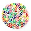 SAVITA 100 Stks Spacer Kralen Polymeer Bloem Smiley Kralen Kleurrijke Kralen Voor Armbanden, Kettingen, Sieraden Maken…
