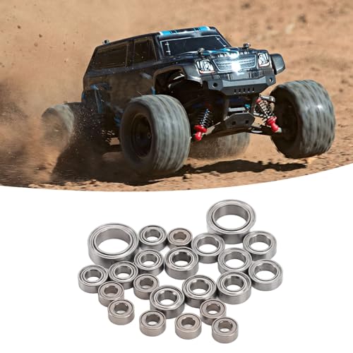 Conjunto de Rolamentos de Esferas de Alumínio, 22 Peças, Atualização de Liga de Metal, Rolamentos de