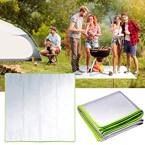 Feuerfeste Feuerstelle aus Glasfaser, 39 x 39 Zoll (89 x 89 cm), für die Nacht, Feuerfeste Glut-Matte, unter Grillmatte für Holzfeuer, Gasfeuer,