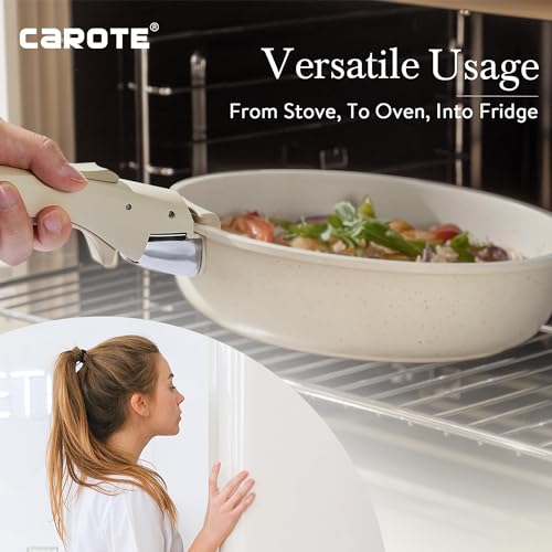 Image of CAROTE 21pcs Pots and Pan Set, Nonstick Induction Cookware Detachable Handle,Cookware Set with Removable Handle
