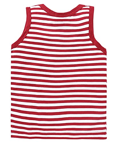 Image of KIKE New Born Baby Pure Cotton Printed Regular Fit Sando Innerwear Baniyan Kids Vest Infants Sleeveless Undershirts for Cute Boys Girls 0-24 Months Pack of 6