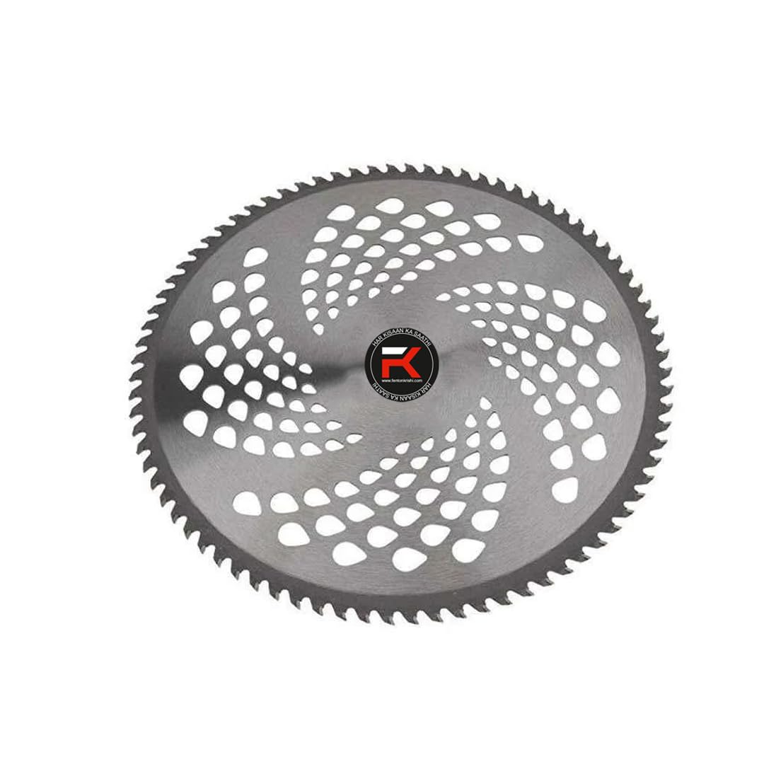 Fenton Krishi 80 Teeth TCT Blade for Brush Cutter, Heavy Duty Crop Cutter Attachment, Black