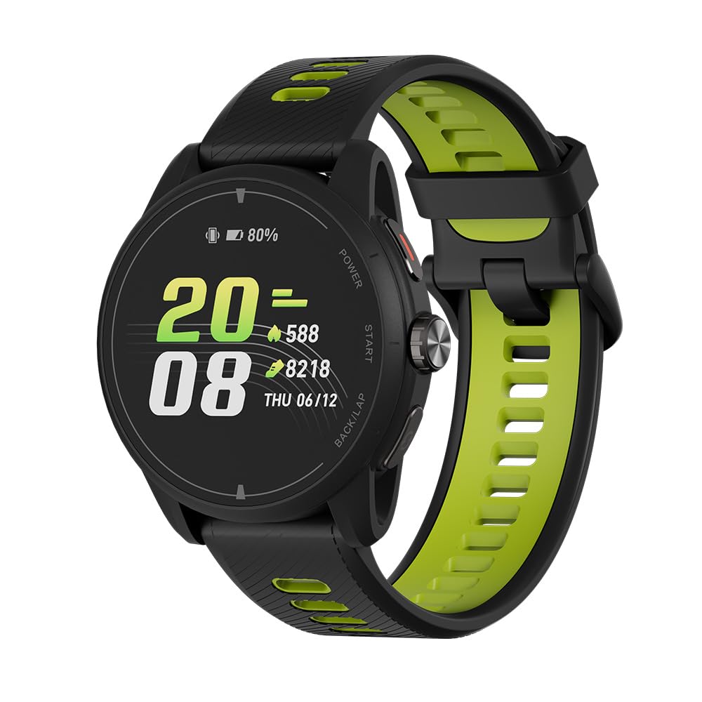 iGPSPORT VeRun Orologio Sportivo Ultra Leggero, Schermo AMOLED da 1,32 Pollici, Orologio Running con GPS Dual-Band, Navigazione Offline Supportata, Autonomia Ultra Lunga fino a 14 Giorni, Nero