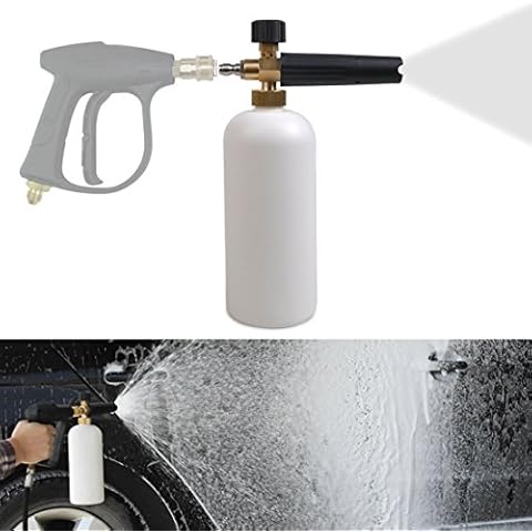 Jscarlife Adjustable Foam Wash Gun 1L Bottle Car Wash Gun Snow Foam Lance With 1/4" Quick Connector Washing Tools Cover