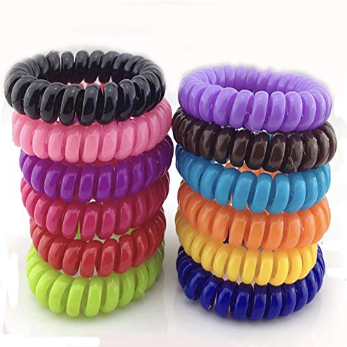 Shuny 60 pezzi Anello per capelli,Spirale,Elastici...