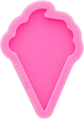 Miniatura 6 de Molde de silicona con forma de helado brillante brillante para carretes de insignias de 1.7 pulgadas/1.7 in, molde de resina epoxi para