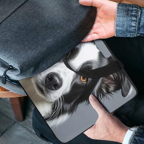 Housse Border Collie pour ordi 12 pouces - Protection pc voyage