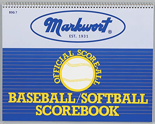 Markwort Baseball & Softball Scorebook - 23 Games, Blue, (Bsq7) #TOP26