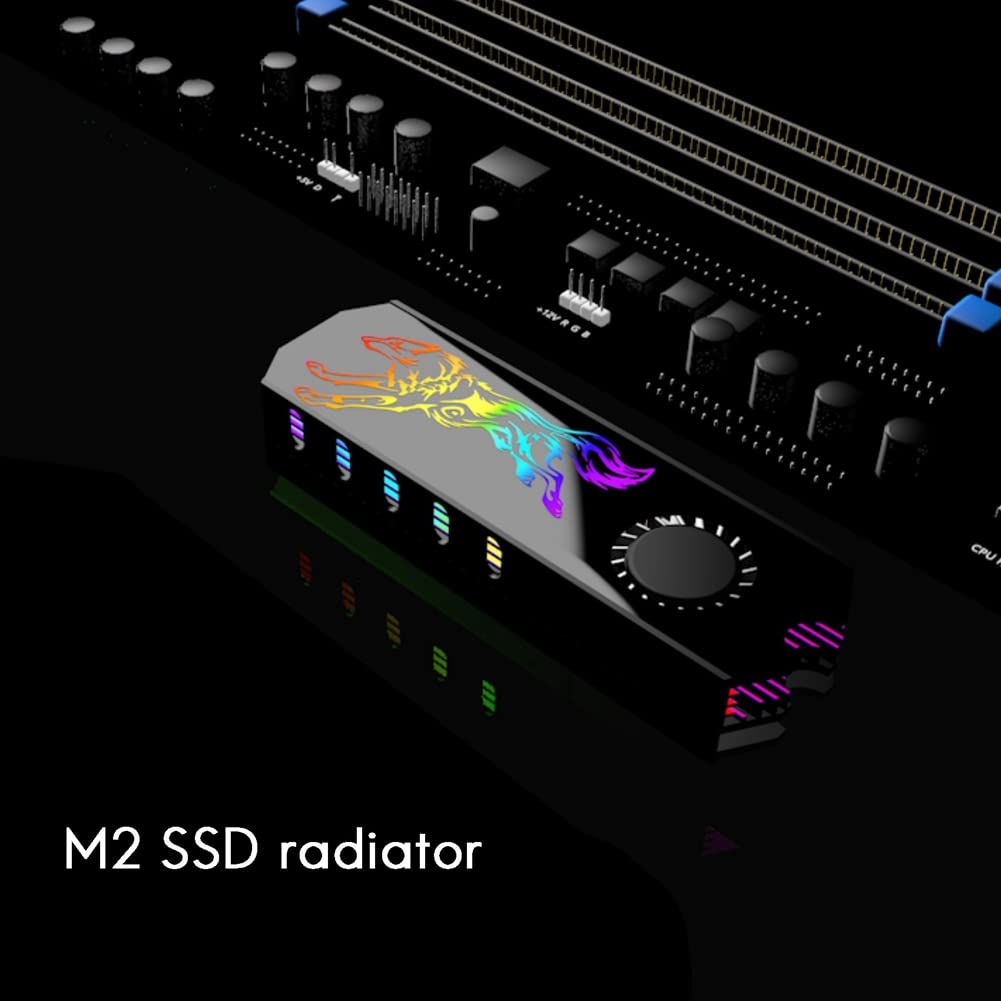 3X M2 SSD chłodnica chłodząca korpus 5 V ARGB M.2 2280 Solid State Disk płyta chłodnica wentylator ciepła podkładka