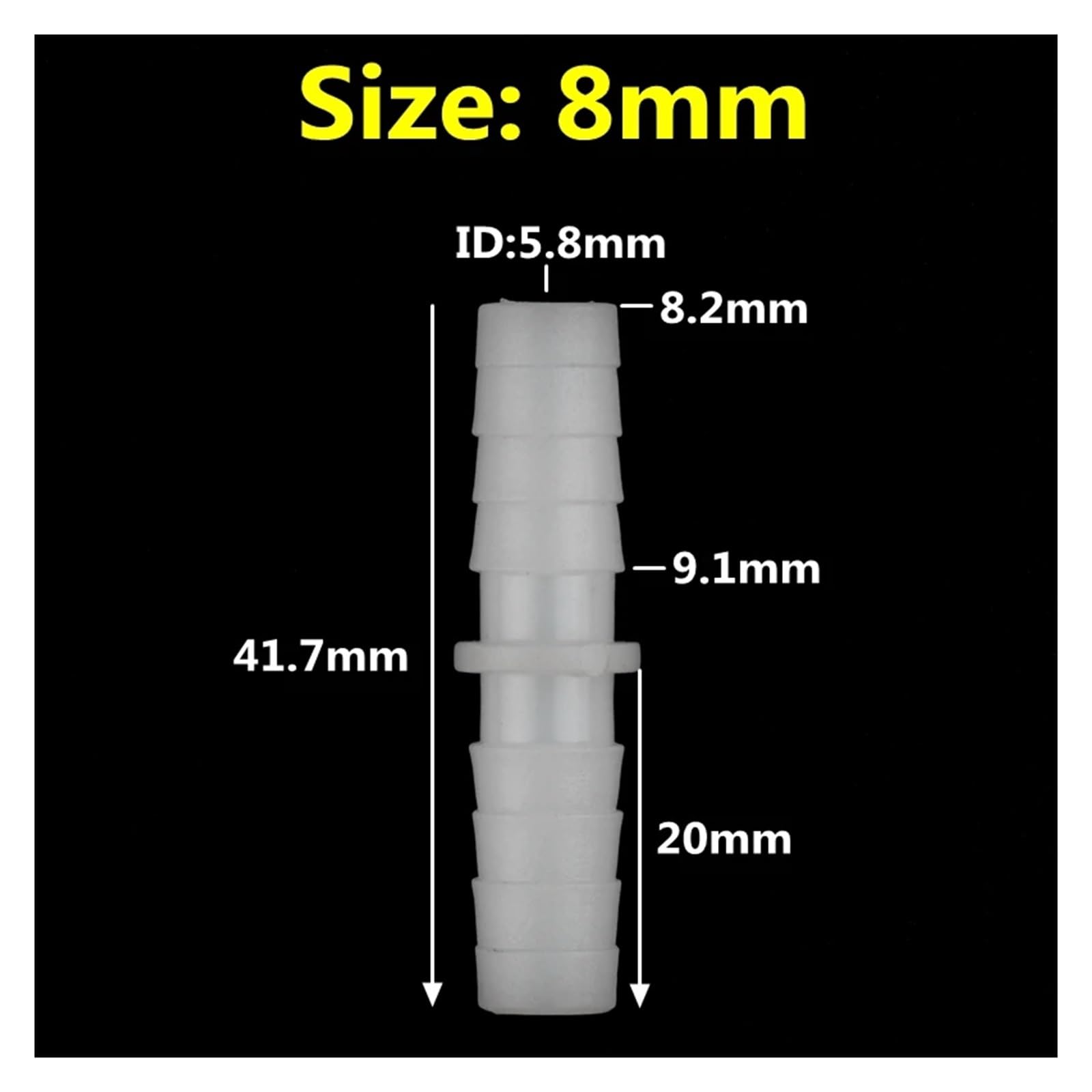 3-200cs/lot 3-14mm Kunststoff Anschlüsse Tropf Bewässerung Armaturen Aquarium Luftpumpe Belüfter Flache mund Schlauch Verbindungen(8mm PE Pagoda,200pcs)